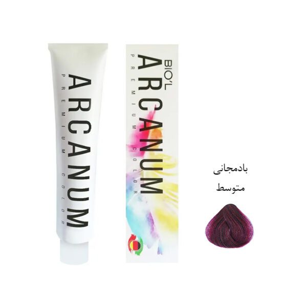 رنگ مو آرکانوم Arcanum شماره 7.22 بادمجانی متوسط