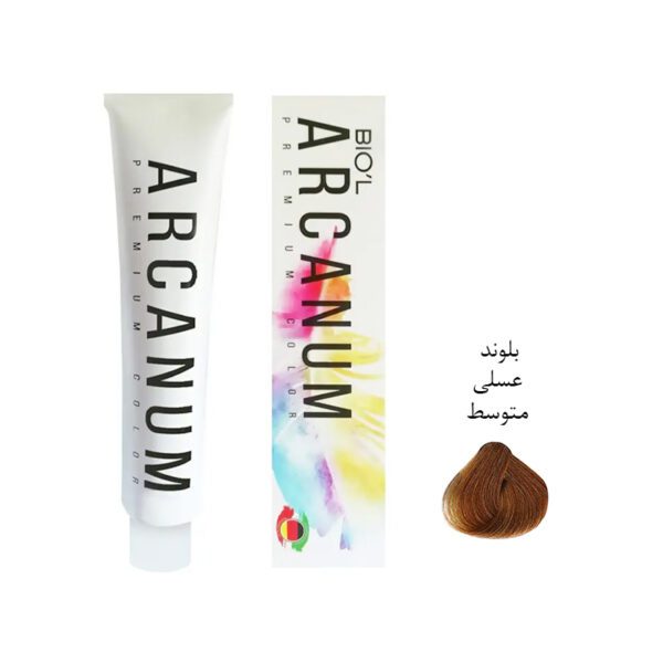 رنگ مو آرکانوم Arcanum شماره 7.34 بلوند عسلی متوسط