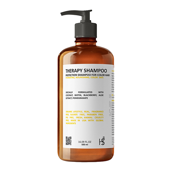 ویژگی شامپو تراپی HS5 بایولاینز BOTOX SHAMPOO FOR DEAD HAIR مناسب موهای آسیب دیده بدون سولفات 500 میل