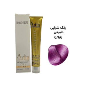 رنگ مو آرتین شرابی طبیعی 6.66