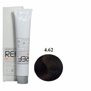 رنگ مو رف 4.62 قهوه‌ای تیره قرمز درخشان REF 100ml