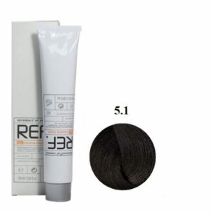 رنگ مو رف 5.1 قهوه‌ای خاکستری روشن REF 100ml