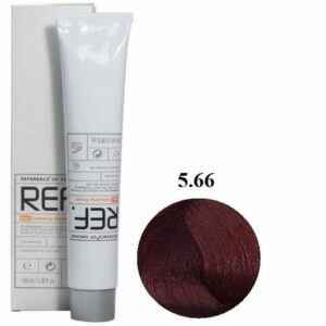 رنگ مو رف 5.66 قهوه‌ای قرمز روشن قوی REF 100ml