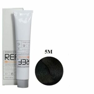 رنگ مو رف 5M قهوه‌ای روشن زیتونی REF 100ml