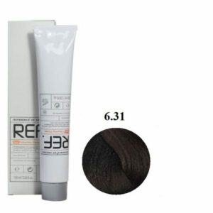 رنگ مو رف 6.31 بلوند طلایی خاکستری صحرایی تیره REF 100ml