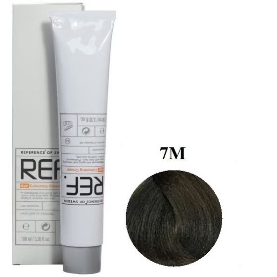 رنگ مو رف 7M بلوند زیتونی REF 100ml