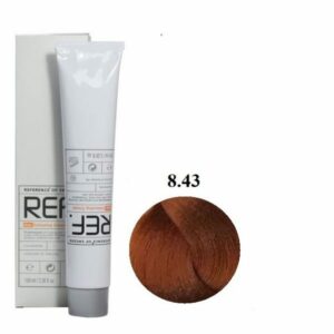 رنگ مو رف 8.43 بلوند مسی طلایی روشن REF 100ml