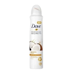 اسپری داو با رایحه‌ی نارگیل و شیرین Dove