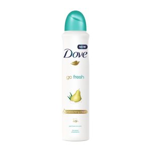 اسپری داو با رایحه‌ی گلابی و آلوئه را Dove