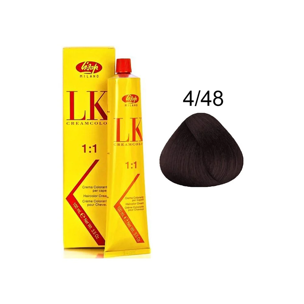رنگ مو لیزاپ قهوه ای بنفش - Lisap Hair Color 4/48