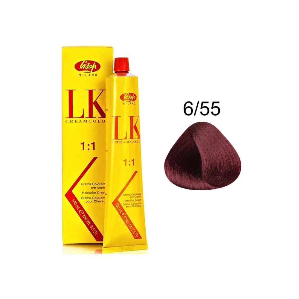 رنگ مو لیزاپ بلوند قرمز تیره - Lisap Hair Color 6/55RV
