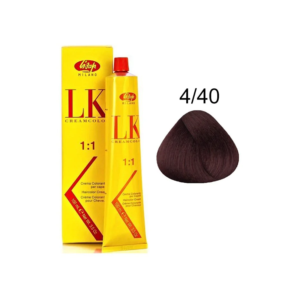 رنگ مو لیزاپ قهوه ای طبیعی - Lisap Hair Color 4/40