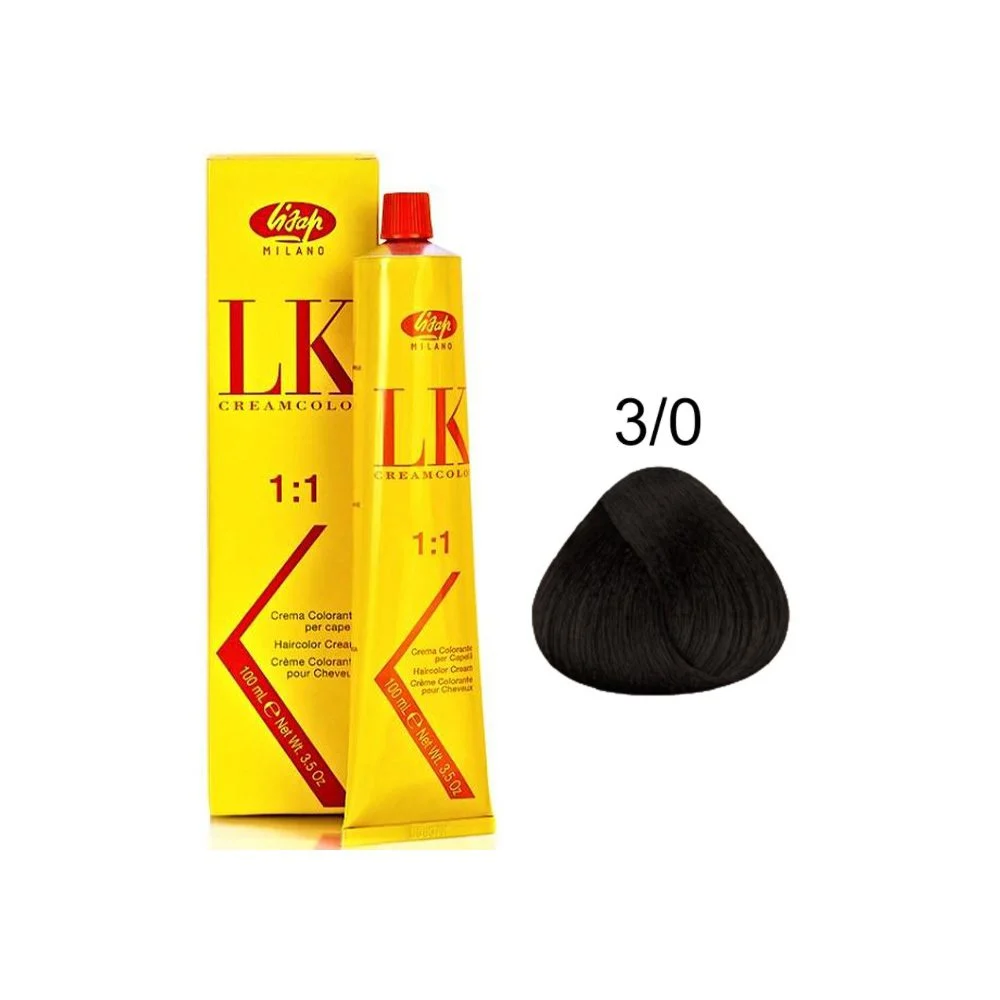 رنگ مو لیزاپ قهوه ای تیره - Lisap Hair Color 3/0