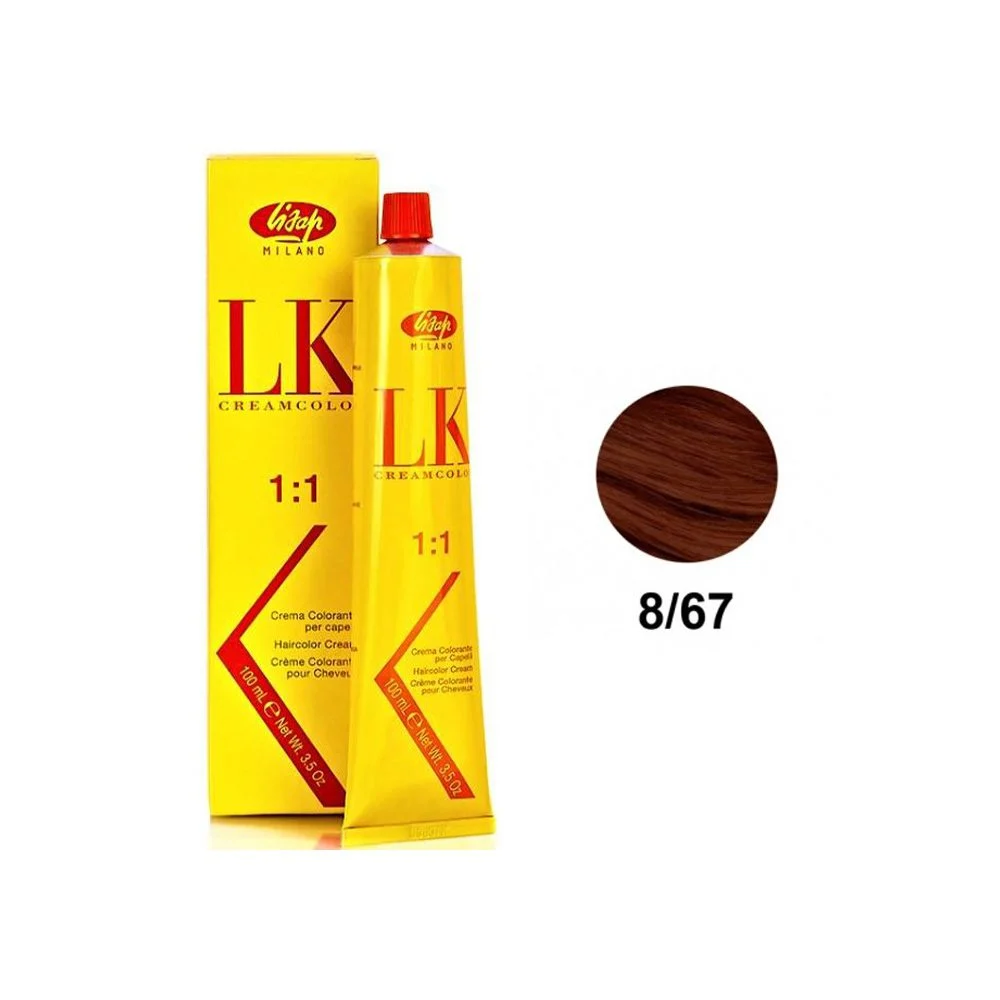 رنگ مو لیزاپ بلوند مسی روشن - Lisap Hair Color 8/67