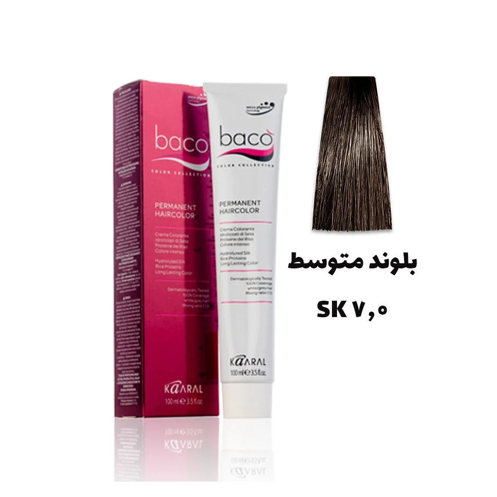 رنگ مو باکو بلوند متوسط 7.0SK - Baco hair color