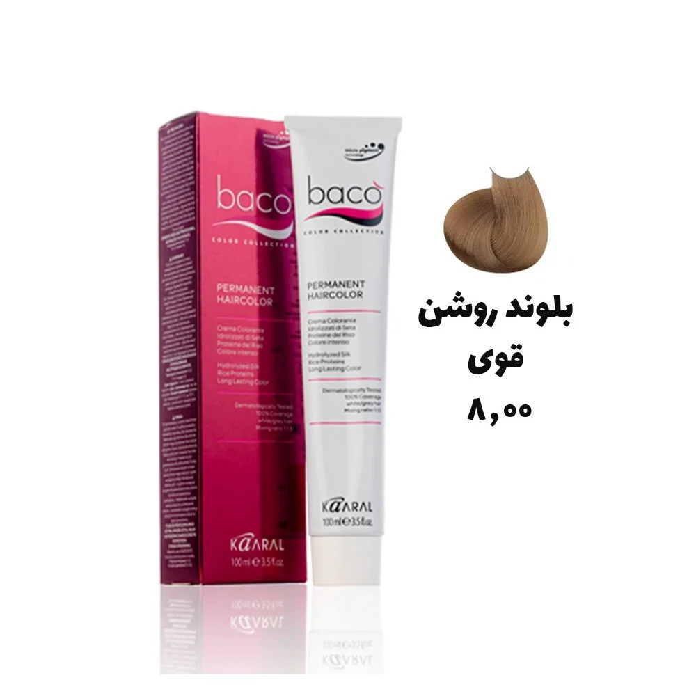 رنگ مو باکو بلوند روشن قوی 8.00 - biondo chiaro intenso