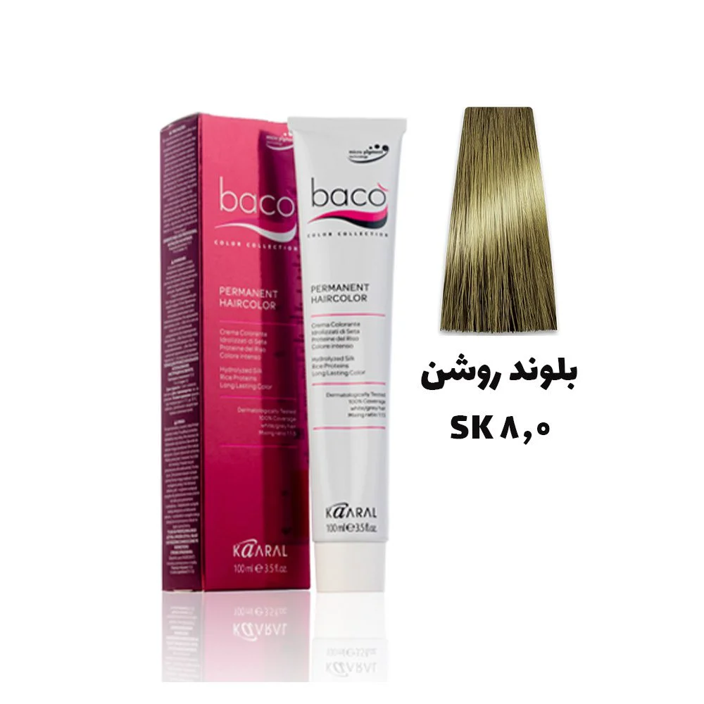 رنگ مو باکو بلوند روشن 8.0SK - Baco hair color