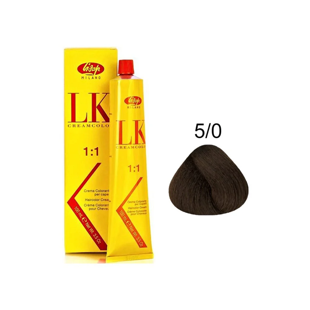 رنگ مو لیزاپ قهوه ای روشن - Lisap Hair Color 5/0