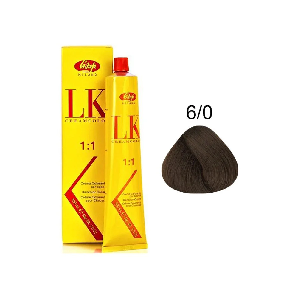 رنگ مو لیزاپ بلوند قهوه ای تیره - Lisap Hair Color 6/0