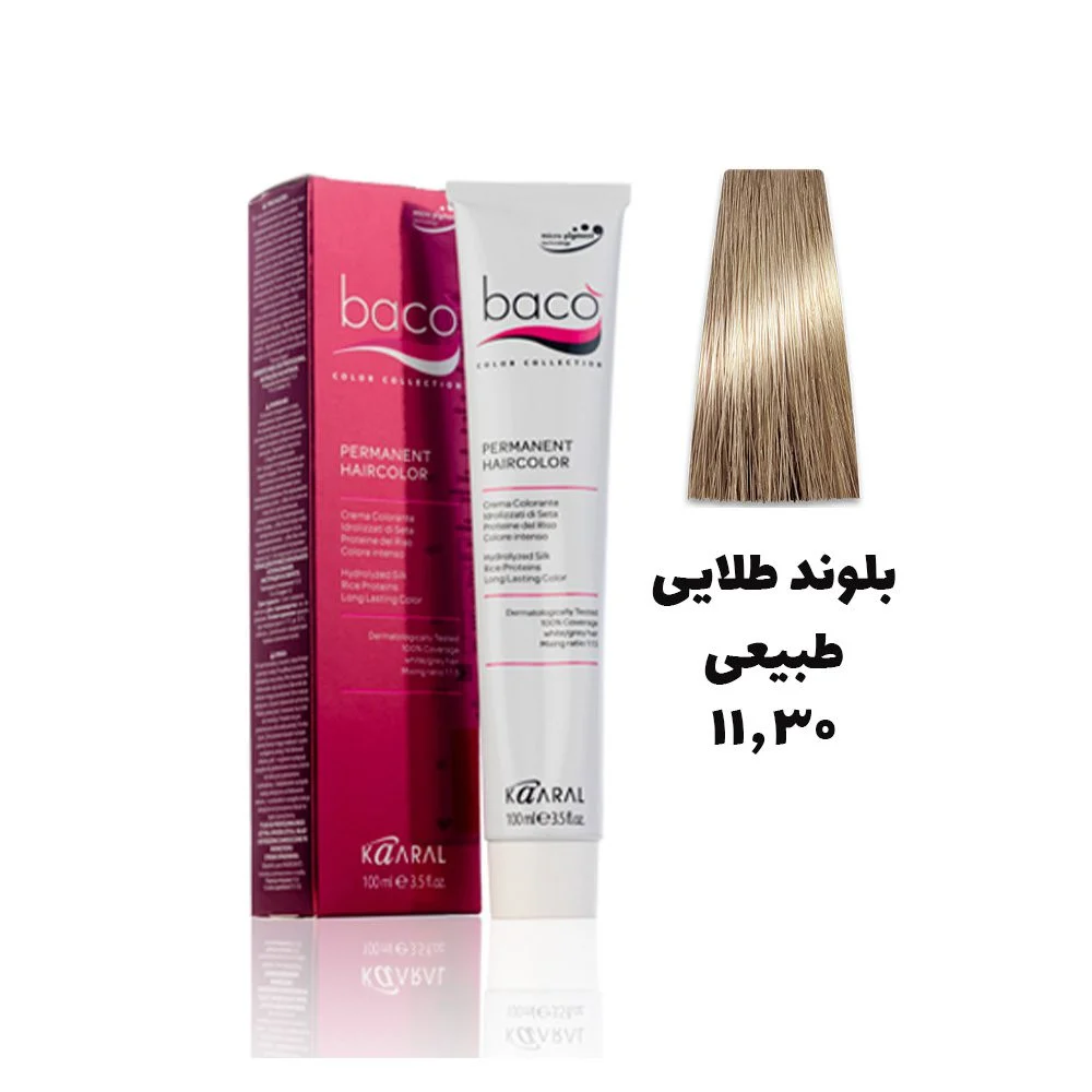رنگ مو باکو بلوند طلایی طبیعی 11.30 - Baco hair color