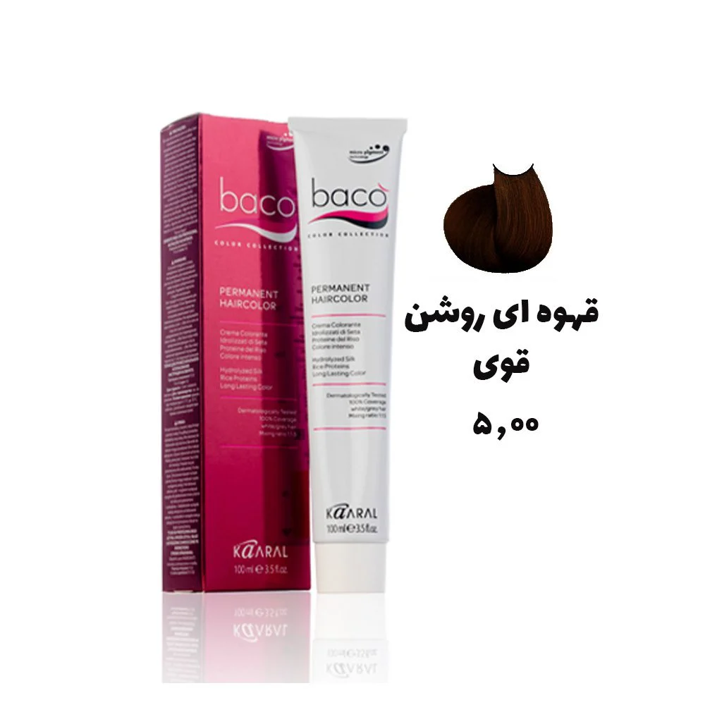 رنگ مو باکو قهوه ای روشن قوی 5.00 - Baco castano chiaro intenso