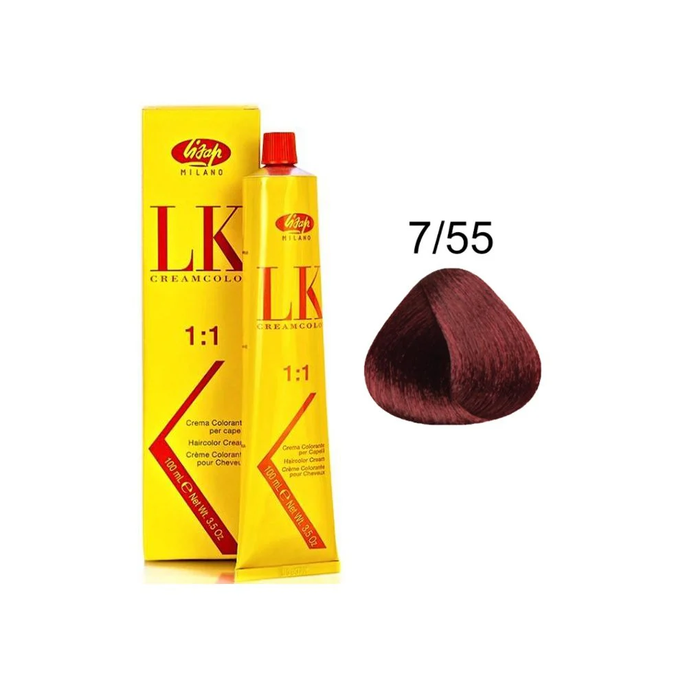 رنگ مو لیزاپ بلوند قرمز شدید - Lisap Hair Color 7/55