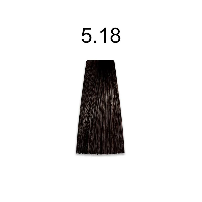 رنگ مو باکو قهوه ای دودی خرمایی روشن 5.18 - Baco hair color